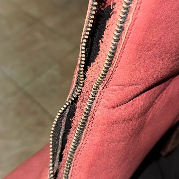 Biza burgundy leather zipper boots - Picture 9 of 15